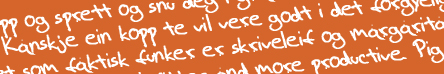 Forhandstitt p? skriftsnittet Linjorisk Forhandstitt p? skriftsnittet Linjorisk
