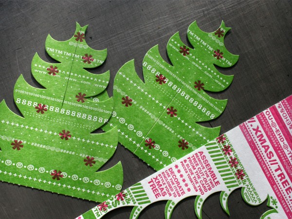 Lettercut Christmas Card