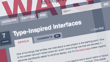 24 ways: Type Inspired Interfaces