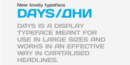 Graham Smith: Days Typeface days